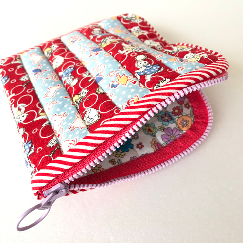 民族模様 ポーチ 赤と青 民族刺繍（手織り）小物ポーチ通販｜旅する雑貨屋 ゆいゆい堂