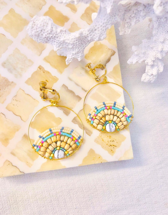 <New! 2019> Holiday earrings by Slow jewelry 1枚目の画像