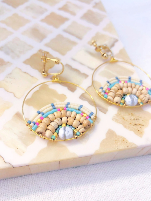 <New! 2019> Holiday earrings by Slow jewelry 3枚目の画像