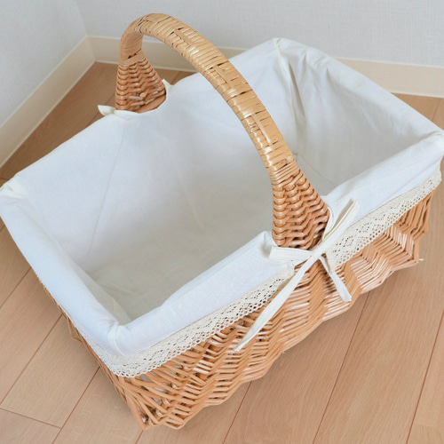 ピクニックバスケット ピクニックグッズ お弁当箱 買い物かご Lサイズ