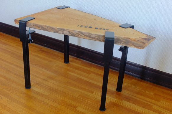 クランプ式　鉄脚　ローテーブル用35cm 4本組 4枚目の画像