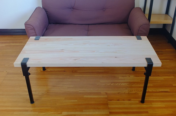 クランプ式　鉄脚　ローテーブル用35cm 4本組 5枚目の画像