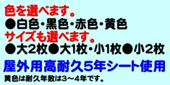 【送料無料】ドライブレコーダー録画中ステッカー　２枚セット 2枚目の画像