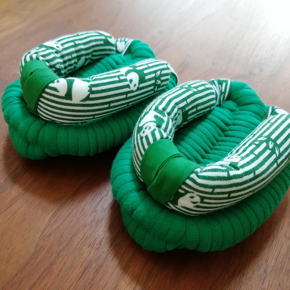 Creema限定 送料込 あしなか パンダ柄 足半布草履