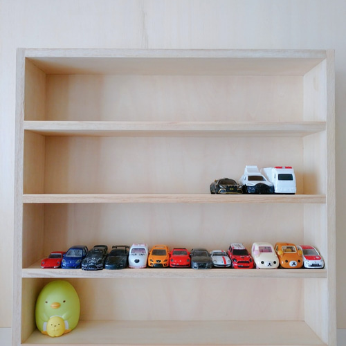 壁掛け】トミカ収納 コレクション棚 60cm×45cm×9cm 壁掛け】トミカ収納