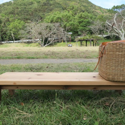 杉と檜のシンプルなローベンチ ソファ・ベンチ 暮らしの木彫り舎 通販