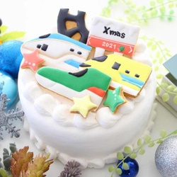 【期間限定】3つ選べる！クリスマスケーキ用新幹線アイシングクッキーセット 4枚目の画像