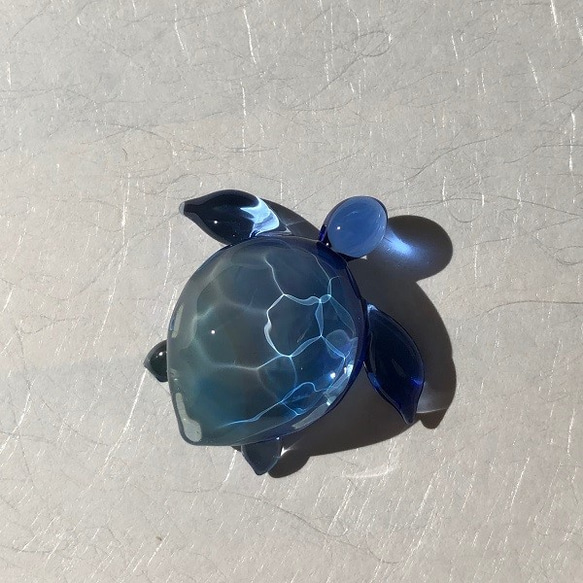 海色のウミガメオブジェ ～波紋～ OKINAWA BLUE ～ 5枚目の画像