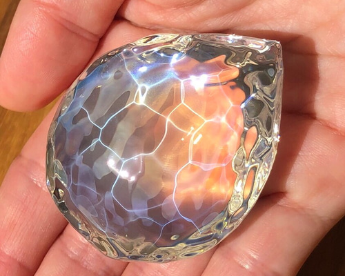 ガラス　オブジェ 藤栄 ガラスインテリアオブジェ（Glass interior objects） ウェーブ