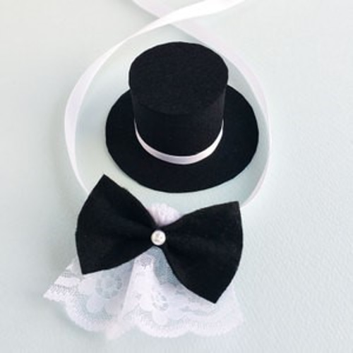 ぬいぐるみ用ウェディングパーツセット(М)（手作りウェルカムドールや