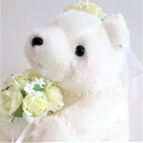 ウェルカムドール｜シロクマ｜結婚式ぬいぐるみ・白くまペア
