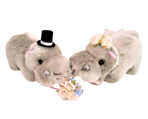 かものはしかも　ウエディングドール　結婚式　受注生産　超レア　ぬいぐるみ　未開封 ウェルカムドール 結婚式ぬいぐるみ・カクレクマノミ・熱帯魚