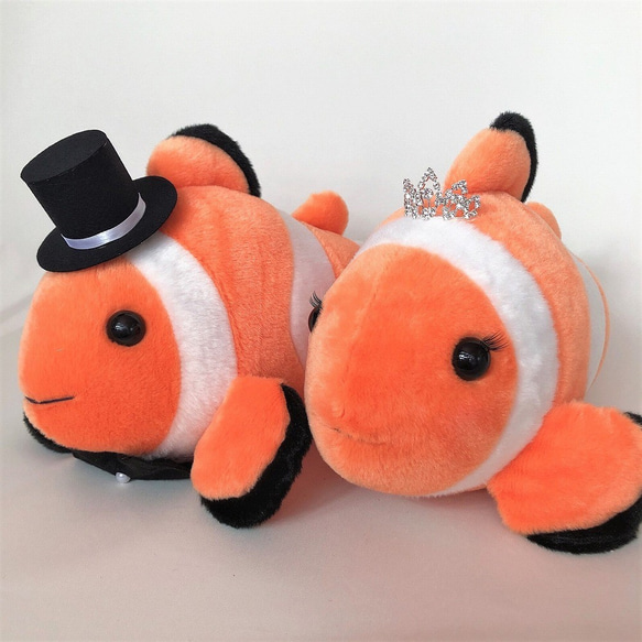 ウェルカムドール　結婚式ぬいぐるみ・カクレクマノミ・熱帯魚｜ウェディングドール｜ニモ｜高砂　受付　ドリンクスペース　フォ 7枚目の画像