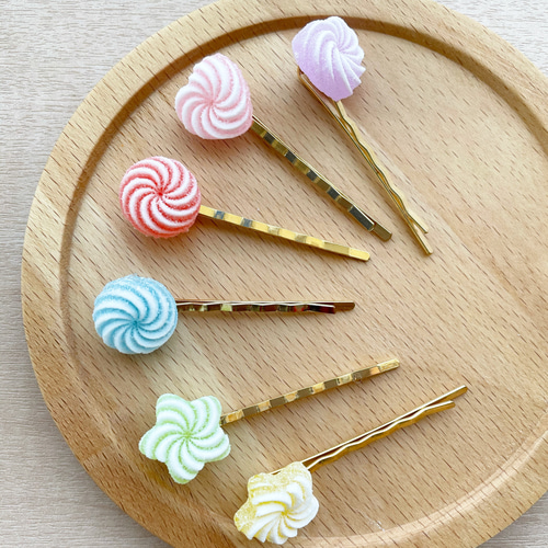 シュガーキャンディのヘアピン ハート型 ヘアピン s☆s home industry