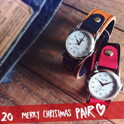 《早割クリスマス》2人の時を刻む♡ペアウォッチ「ステッチラン 腕時計」（SRW-PAIR）Ⅱ 1枚目の画像