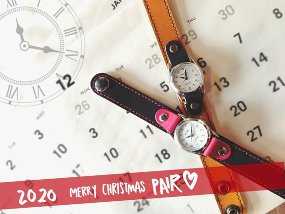 《早割クリスマス》2人の時を刻む♡ペアウォッチ「ステッチラン 腕時計」（SRW-PAIR）Ⅱ 6枚目の画像