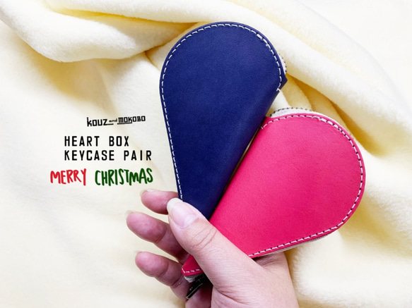 Creema限量版聖誕‥豐滿的心♡配對鑰匙包，Osoro，配對禮物，包裝 第7張的照片