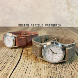 PAIR♡時を刻み、育てる腕時計✳︎ペアウォッチ「モストロ」アンティーク加工 3枚目の画像