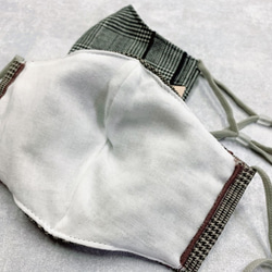 Glen check  面膜套，使 2 路無紡布面膜時尚 敏感肌膚保濕紗布 (FM210002) 第3張的照片