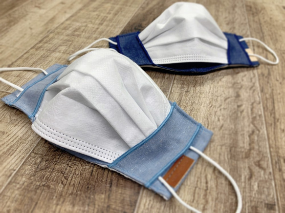 讓2WAY無紡布變得時尚的面膜套 日本製造 保濕紗布讓敏感肌膚更安全 MS2105 帶軟線 第7張的照片