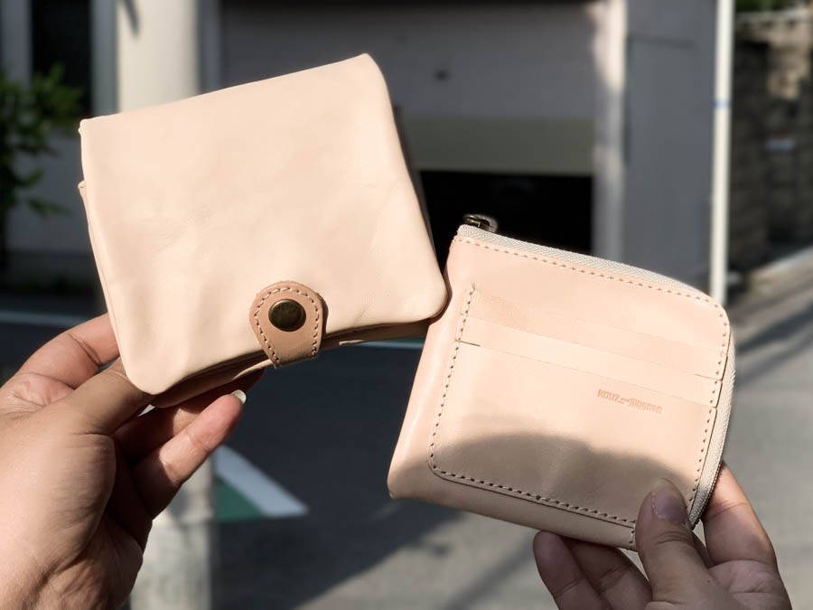 ▲H-PLUMP シンプルイズベスト・ヌメ色「ハーフプランプ 財布」独立型小銭入れ（HPW-WWWW-WWW-W）