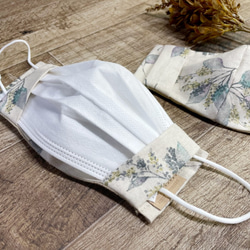 降價⬇︎ 2WAY / 棉麻麵膜罩，使帶有濕潤花卉圖案的無紡布面膜變得時尚Made in Japan Sofree proces 第7張的照片