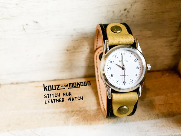 [免運費] 每天都想佩戴的定製手表“Stitch Run Watch”（SRW-KWO-OA） 第1張的照片