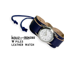 ▲ WPILES Holiday Daddy&#39;s Casual Navy“W Piles Watch”手鐲表（WPW-N 第1張的照片