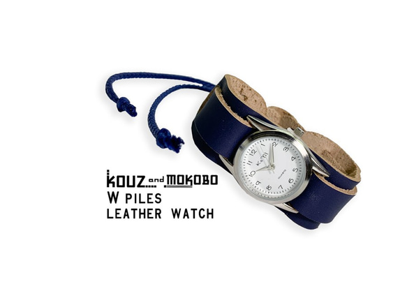 ▲ WPILES Holiday Daddy&#39;s Casual Navy“W Piles Watch”手鐲表（WPW-N 第1張的照片