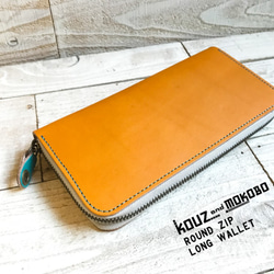 ▲ROUND懷舊日落浪漫的“ Round zip Long wallet”智能手機也可以（RZW-CCBO-PGT-T） 第1張的照片