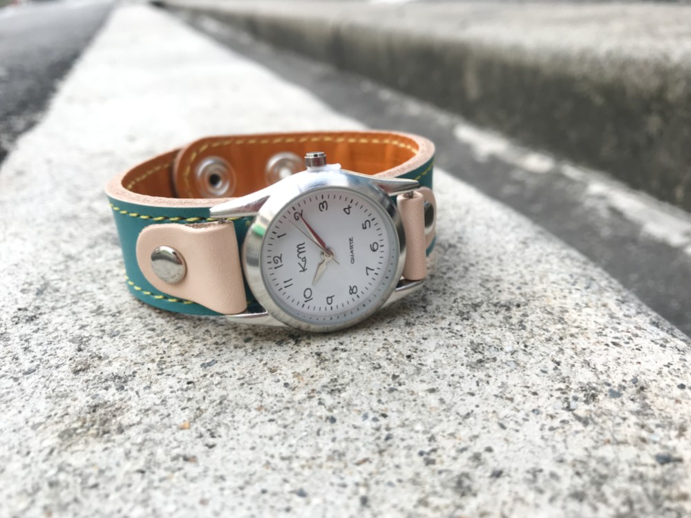 【送料無料】毎日つけていたくなる時計「ステッチラン 腕時計」受注生産（SRW-TCW-YS）Ⅱ