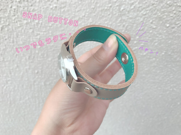 [免運費] 每天都想佩戴的手錶“Stitch Run Watch” Made to order (SRW-OYR-RA) II 第5張的照片