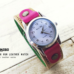 【訂製】stitch run leatherwatch / nature 第2張的照片