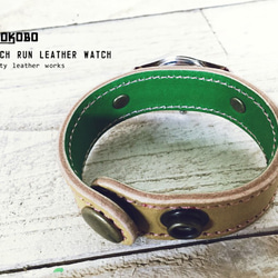 【訂製】stitch run leatherwatch / nature 第3張的照片