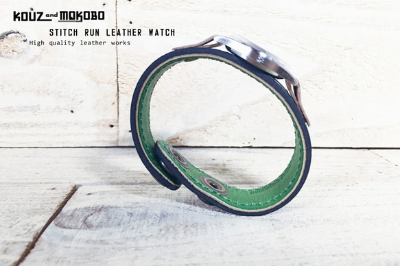 【訂製】stitch run leatherwatch / traditional 第3張的照片