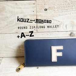 [免費送貨]可選的縮寫“ Round zip wallet”智能手機也可以！定做（RZW-NTYR-CNY-H）A 第1張的照片