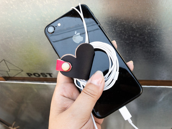 ▲ONES涼爽的黑色x紅色“ Ones Heart Cord Reel” USB電纜也可以（OHC-KR） 第3張的照片