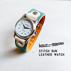 [免運費] 每天都想佩戴的定製手表“Stitch Run Watch”（SRW-TCW-YS） 第1張的照片