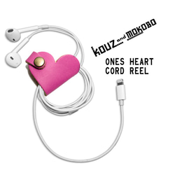 ▲ONES Koiuta，Kyun收聽♡粉色“ Ones Heart Cord Reel” USB電纜也可以（OHC-PP） 第1張的照片