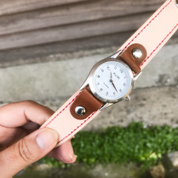 [免運費] 每天都想佩戴的手錶“Stitch Run Watch” Made to order (SRW-WYB-RS) II 第3張的照片