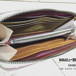 【訂製】round long wallet / full zip 第3張的照片