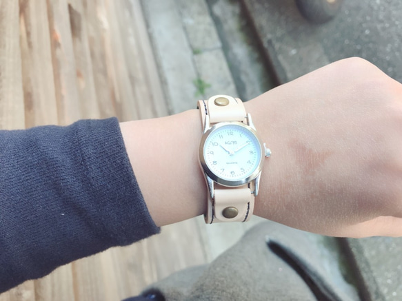 [免運費] 每天都想佩戴的手錶“Stitch Run Watch” Made to order (SRW-WTW-NA) II 第2張的照片