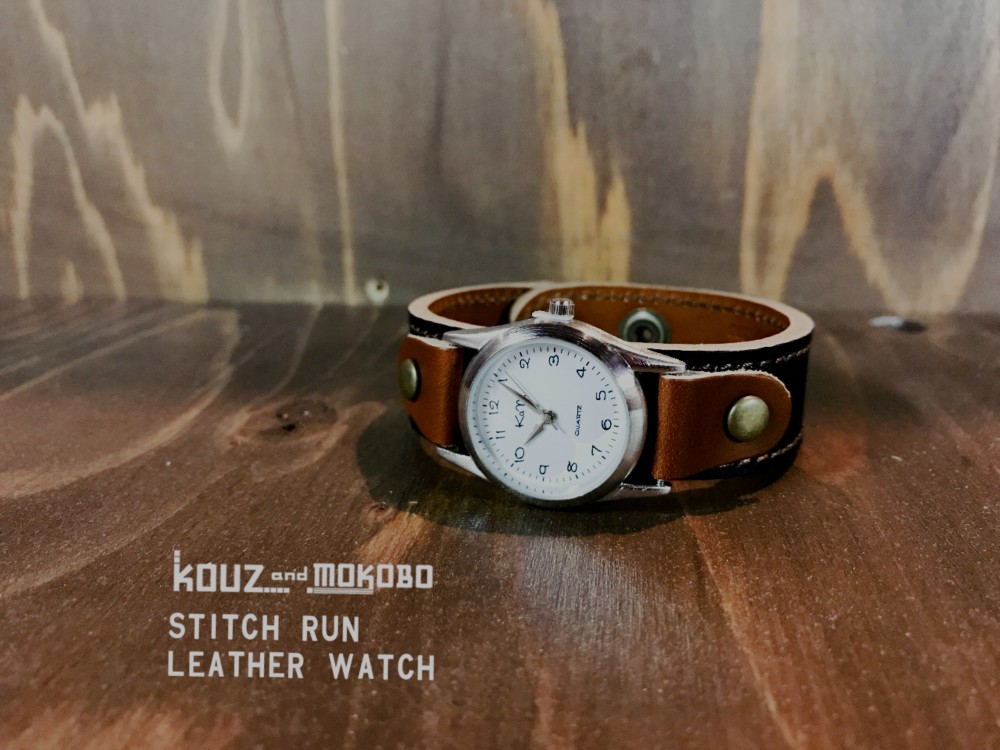 ▲STITCH 男前ダークのおしゃれ感「ステッチラン 腕時計」メンズライク（SRW-KBB-BA）