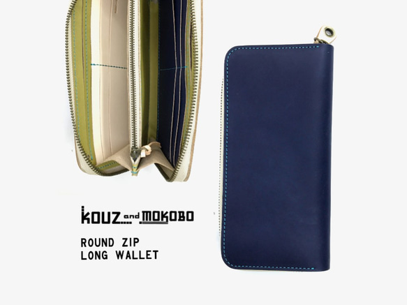 ▲ROUND像男士一樣酷的流行“ Round Zip Long Wallet”智能手機還可以（RZW-NOWN-OOW-T） 第1張的照片