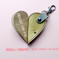 ▲ INITY 自然煙熏色“Ainity Hearts Key Case”作為鍵套（INK-OH-B） 第1張的照片