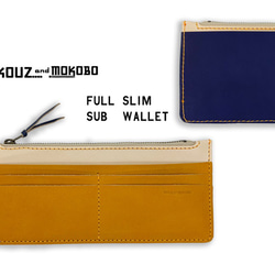 ▲ F-SLIM Camel x Navy “Full Slim Wallet” Compact &amp; Slim (FSW 第1張的照片