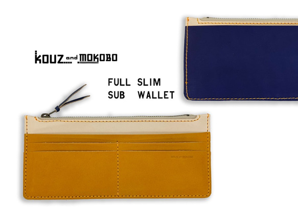 ▲ F-SLIM Camel x Navy “Full Slim Wallet” Compact &amp; Slim (FSW 第1張的照片