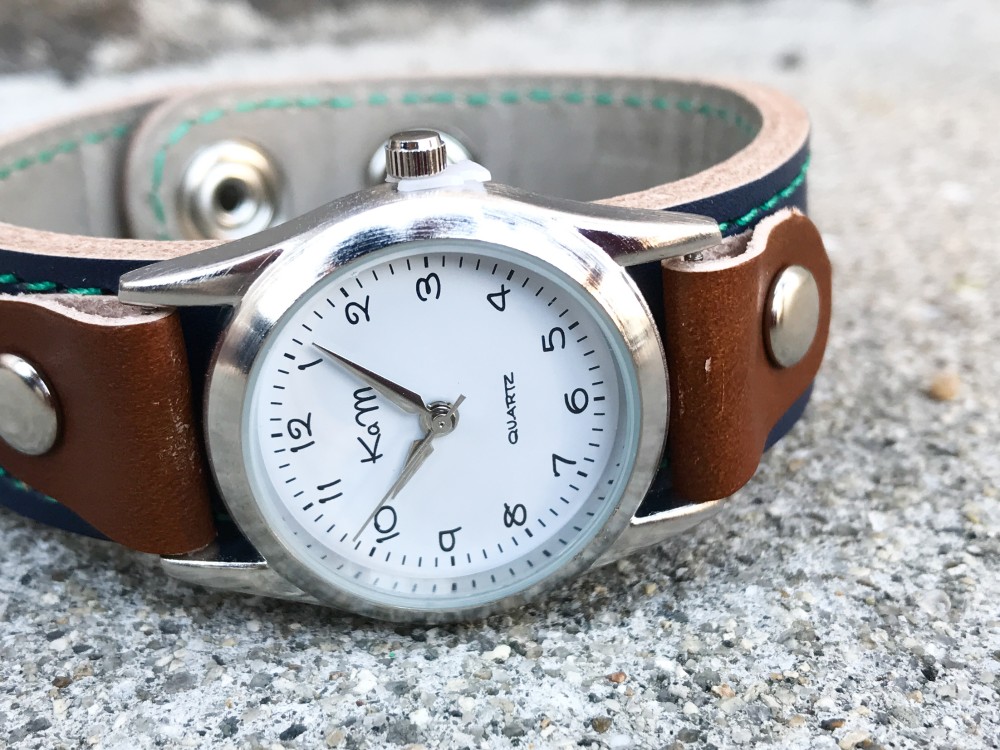 ▲STITCH メンズライクなカジュアルウォッチ「ステッチラン 腕時計」ユニセックスOK（SRW-NHB-GS）Ⅱ