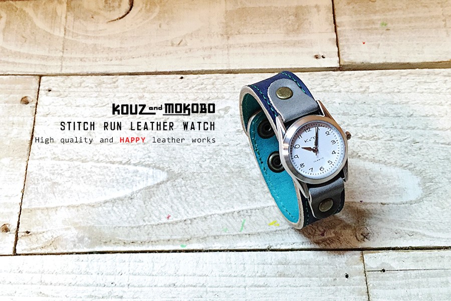 STITCH RUN LEATHER WATCH ⌚ 腕時計 // 受注生産