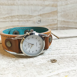 【送料無料】毎日つけていたくなる時計「ステッチラン 腕時計」受注生産（SRW-CTB-HA）Ⅱ 9枚目の画像